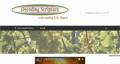 Desktop Screenshot of decodingscripture.com